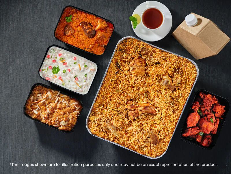 Mutton Biryani Combo - Serves 5 People - Rs. 660*/ Person