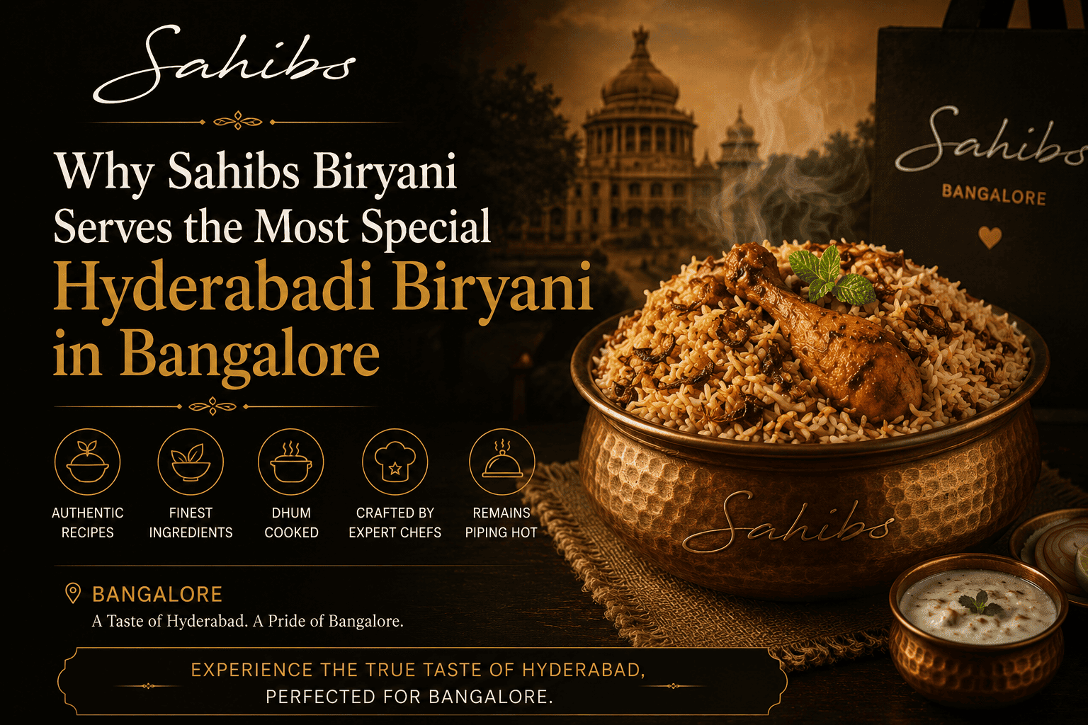 Why Sahibs Biryani Serves the Most Special Hyderabadi Biryani in Bangalore