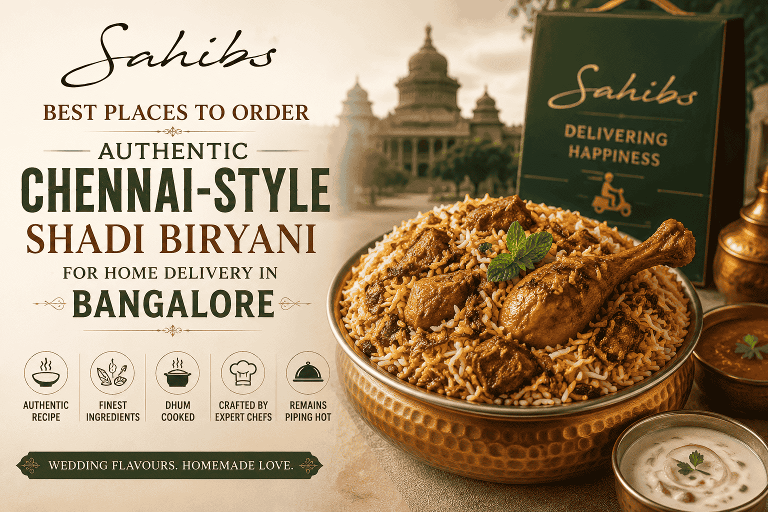 Best Places to Order Authentic Chennai-Style Shadi Biryani for Home Delivery in Bangalore