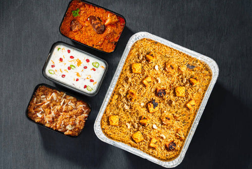 Paneer Biryani Combo - Serves 5 People - Rs. 450*/ Person