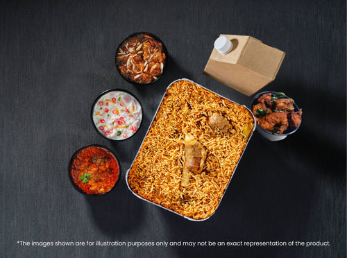 Mutton Biryani Combo - Serves 2 People - Rs. 750*/ Person