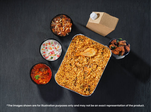 Chicken Biryani Combo - Serves 2 People - Rs. 700* / Person