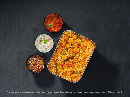 Prawn Biryani Combo - Serves 2 People - Rs. 875* / Person