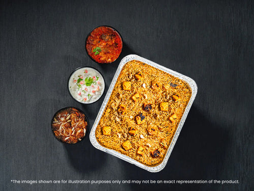 Paneer Biryani Combo - Serves 2 People - Rs. 625* / Person