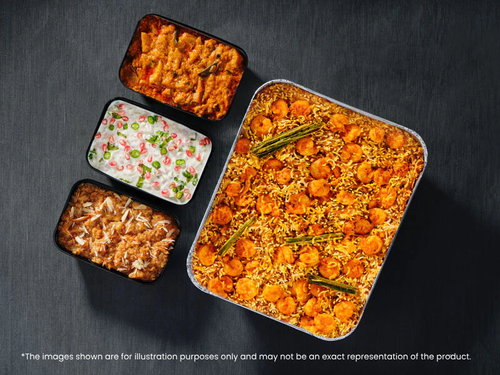 Prawn Biryani Combo - Serves 5 People - Rs. 600*/ Person