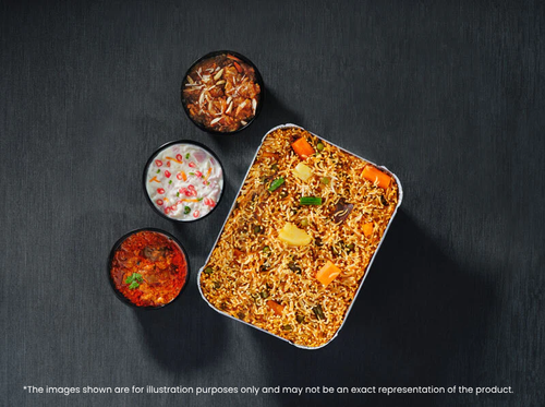 Vegetable Biryani Combo - Serves 2 People - Rs. 375*/ Person