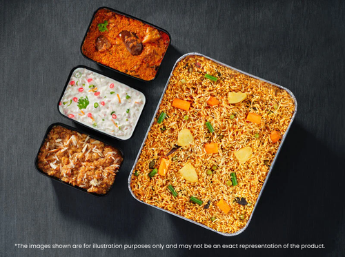 Vegetable Biryani Combo - Serves 5 People - Rs. 320*/ Person